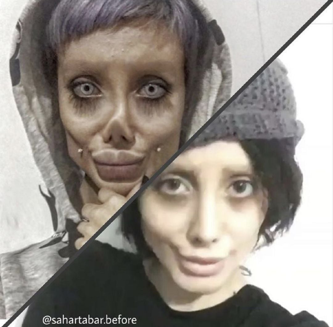 Una fotografía colgada en el Instagram de la joven que se hacía pasar por la &#039;Angelina Jolie zombie&#039;.