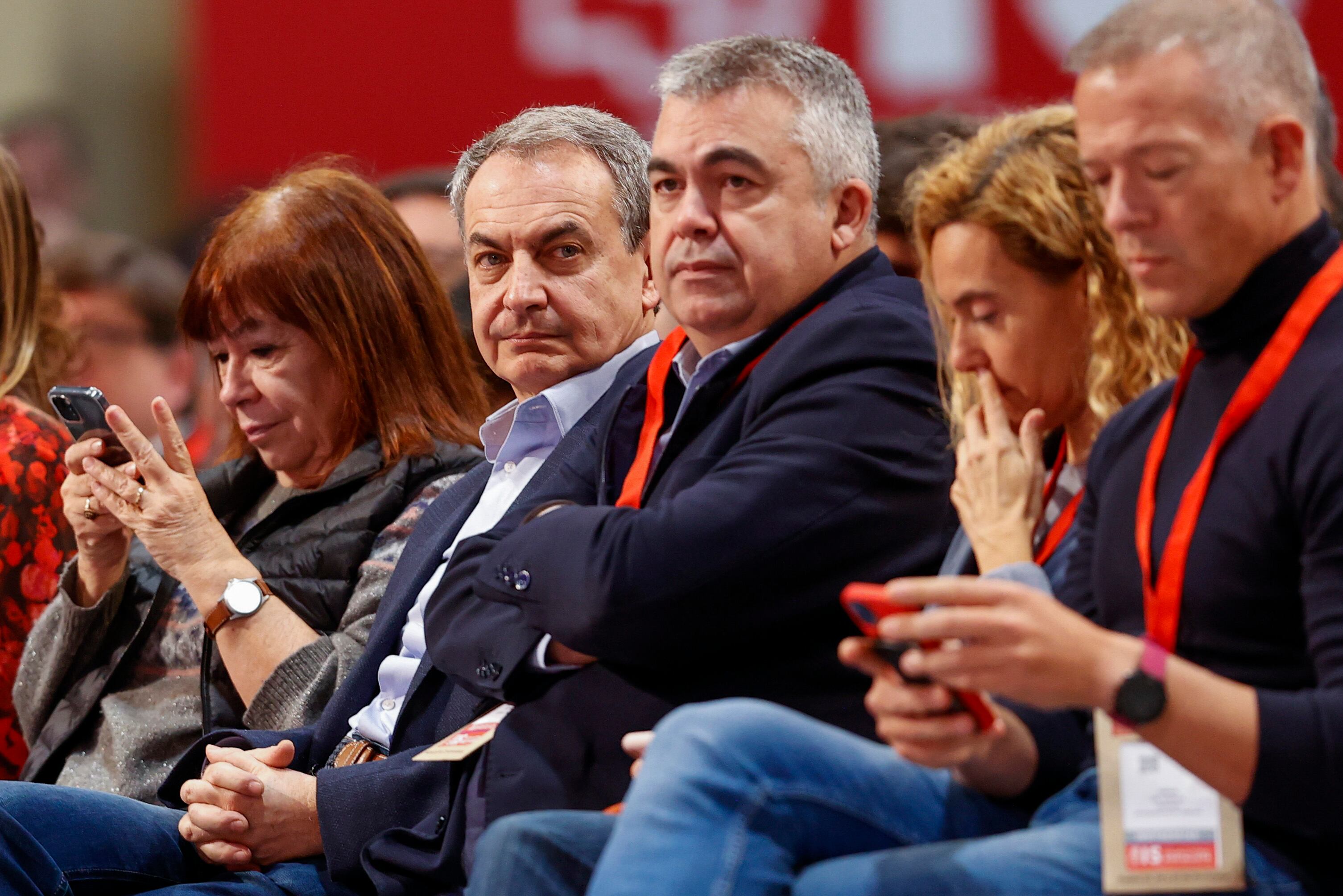 El ex secretario general del PSOE y ex presidente del Gobierno José Luis Rodríguez Zapatero, durante su participación este domingo en la clausura del XXVI Congreso de la Internacional Socialista