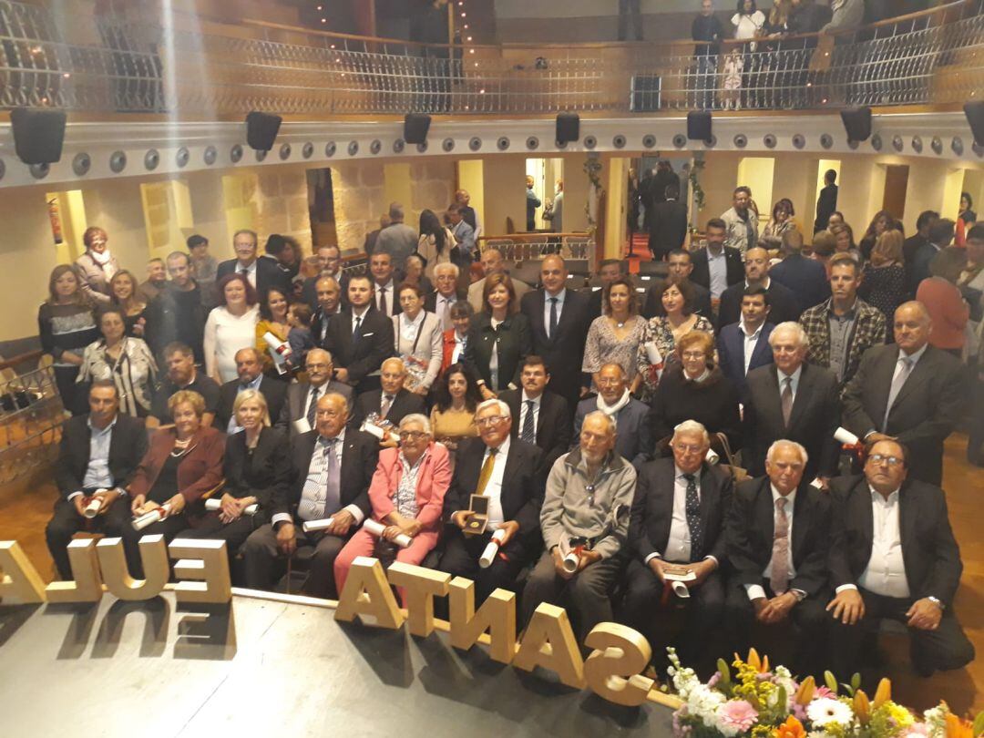 Un momento durante el acto celebrado en el Teatro España