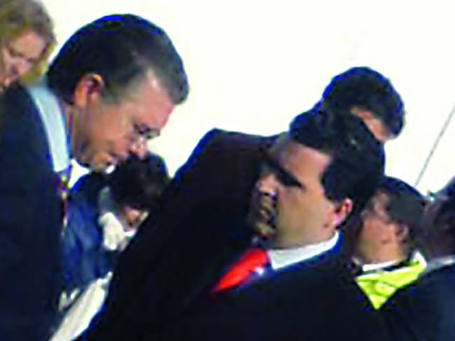 Francisco Granados, a la izquierda, y David Marjaliza, a la derecha, es una de las pocas fotos juntos que se conocen