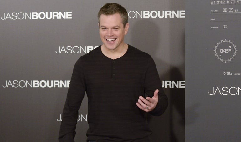 Actor Matt Damon attends a photocall for  &amp;quot;Jason Bourne&amp;quot; at the Villamagna Hotel on July 13, 2016 in Madrid, Spain.