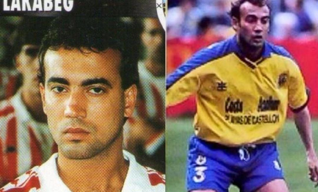 Andoni Lakabeg, en sus etapas como jugador de Athletic y Villarreal