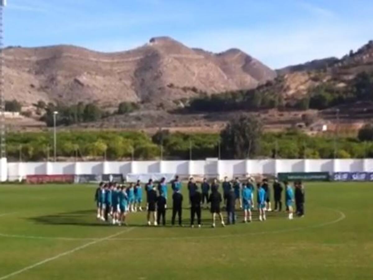 Minuto de silencio del Real Murcia