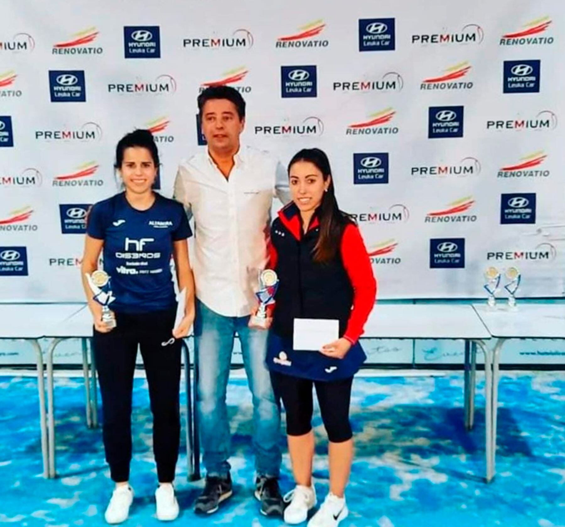 Aida Martínez y Carla Mocete en una competición reciente en Alicante