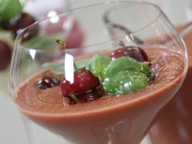 Gazpacho de cereza.