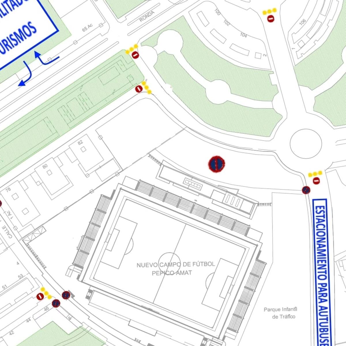 Elda habilita el anexo del viejo Pepico Amat como aparcamiento con motivo del partido de Copa entre el Eldense y el Athletic