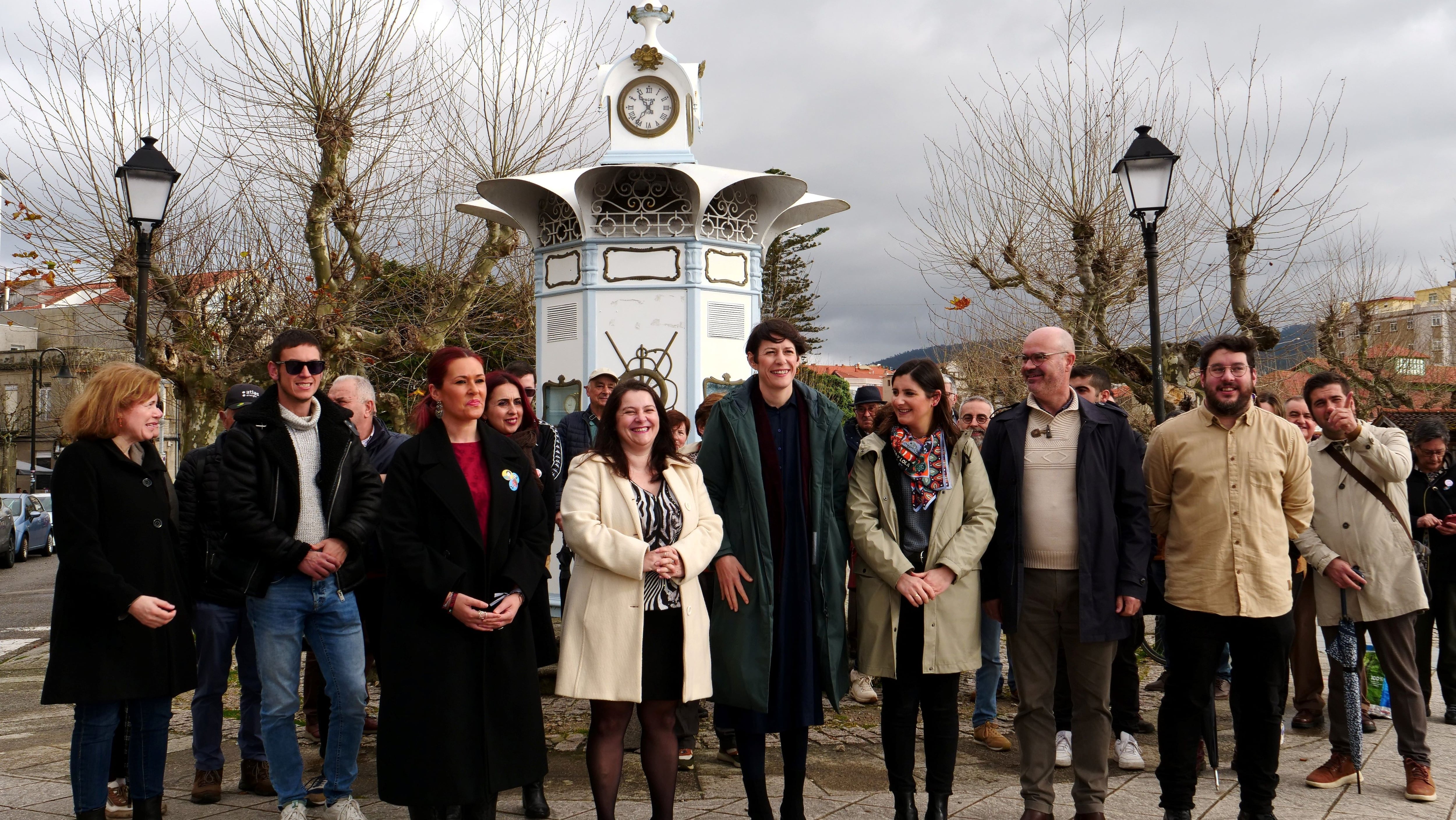 Visita de Ana Pontón (BNG) a Cangas do Morrazo