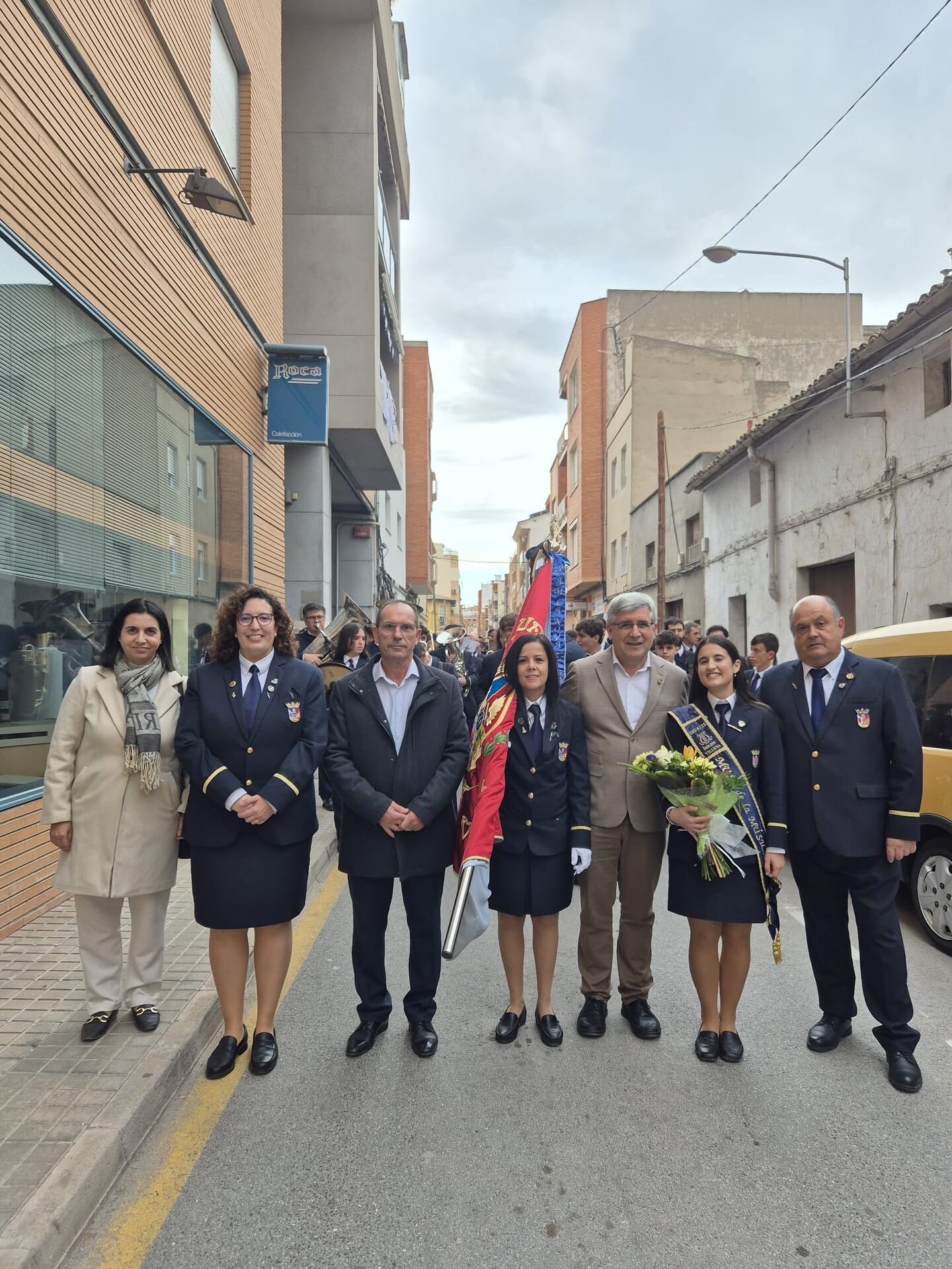 Momento del pasacalles de recogida