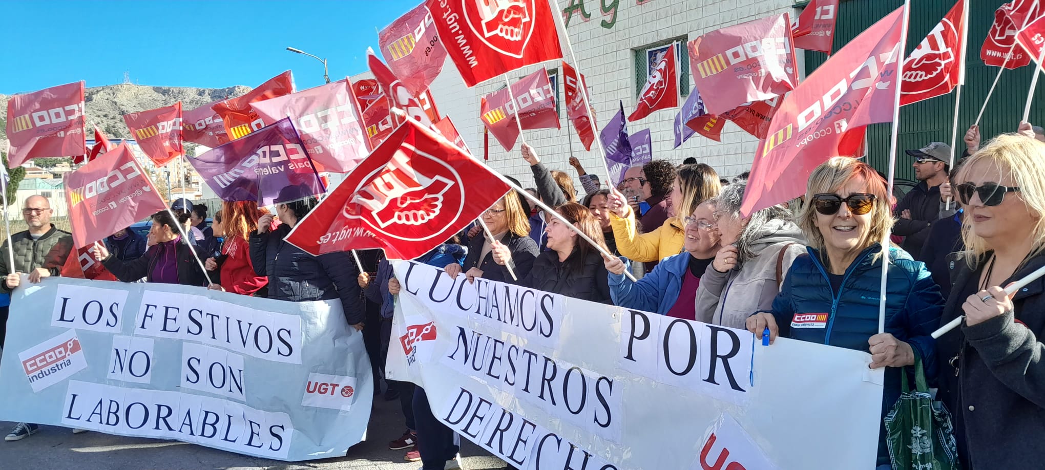 Momento de la protesta