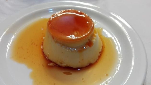 Flan de huevo casero y caramelo