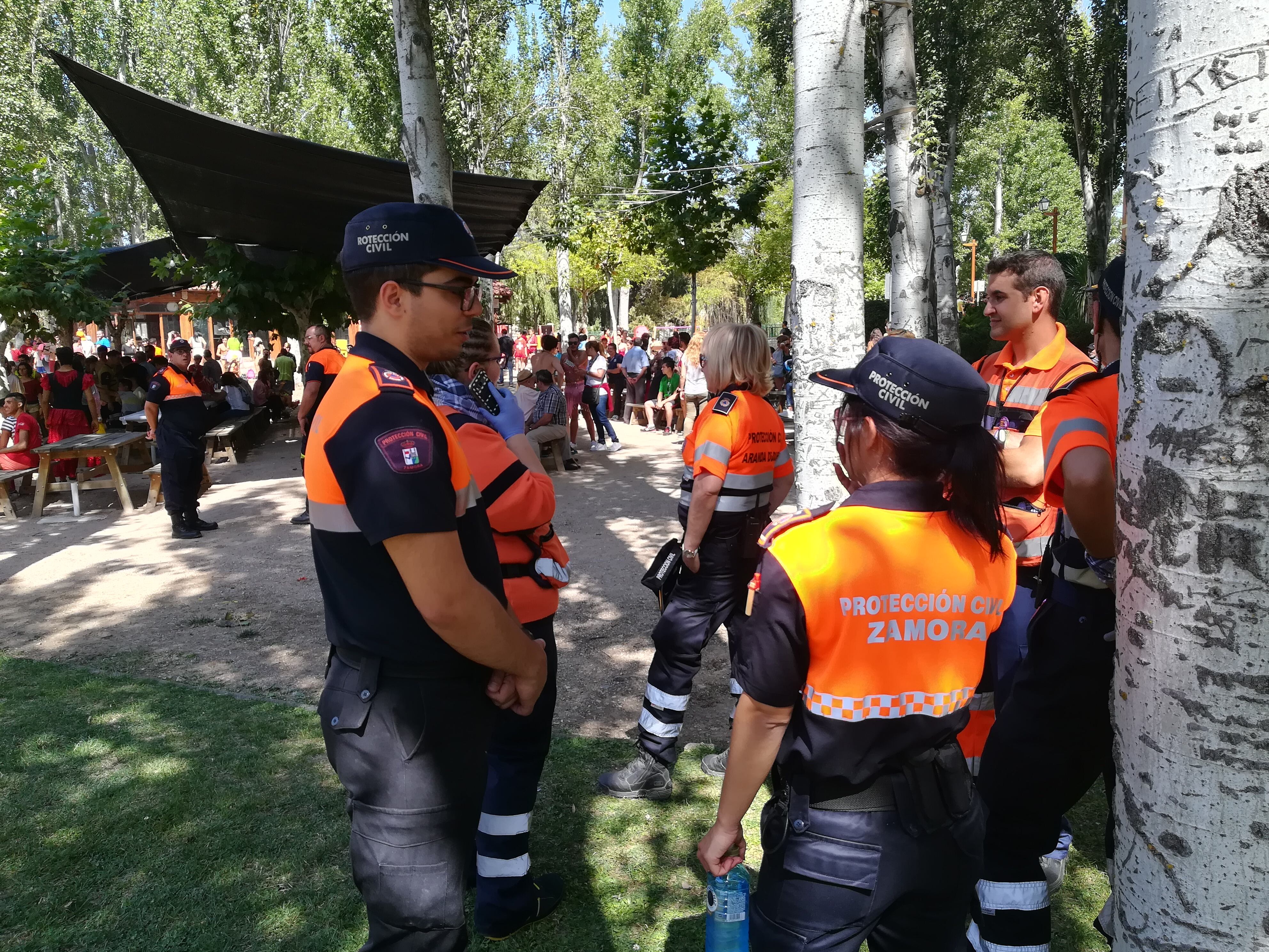 Protección Civil Aranda se refuerza considerablemente en fiestas con presencia de voluntarios de otras localidades