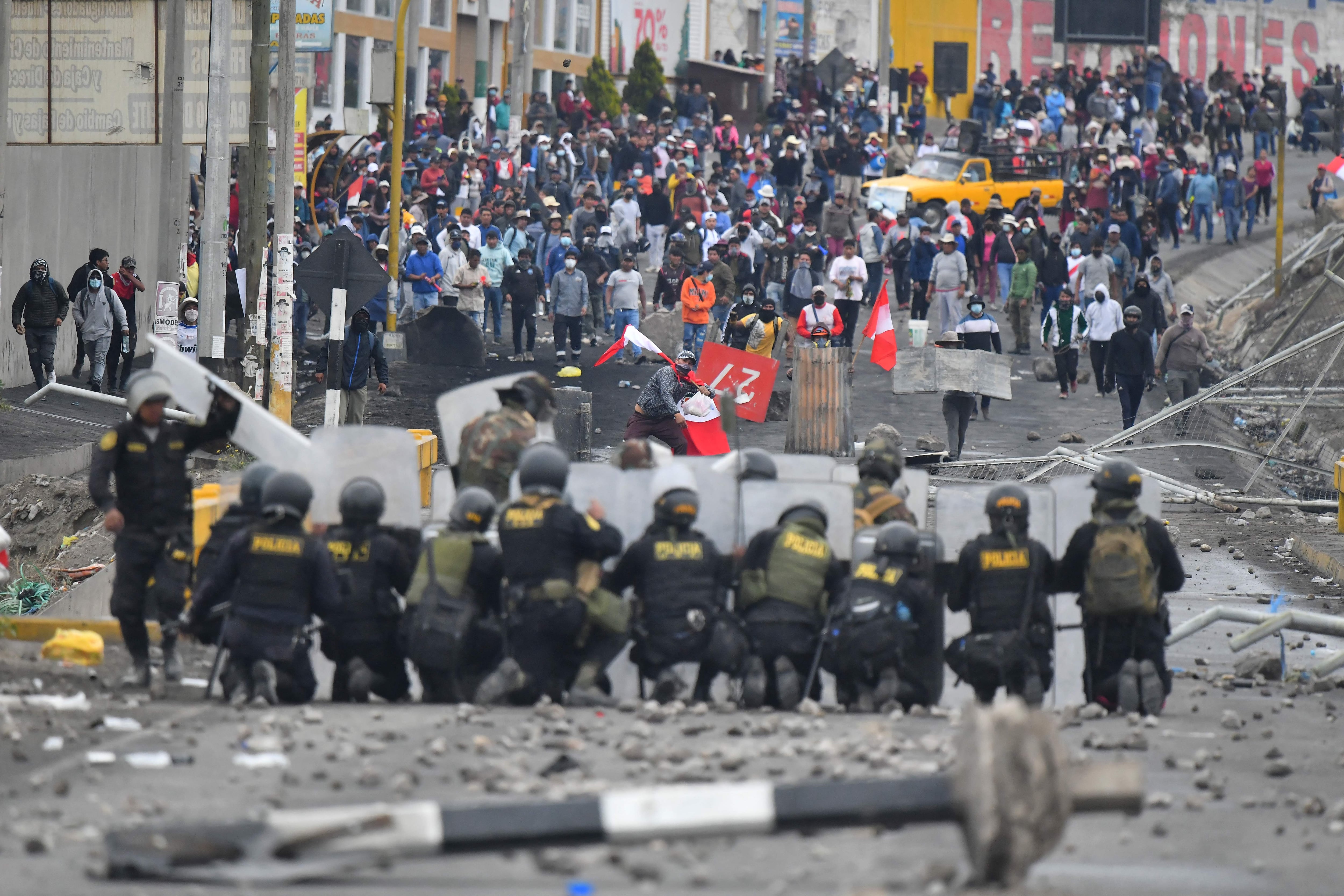 Protestas en Perú.  (Photo by Diego Ramos / AFP) (Photo by DIEGO RAMOS/AFP via Getty Images)