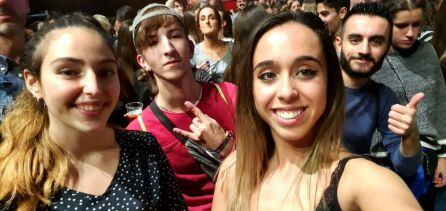 Irene, Gabri, Rebeca y Diego en Los40 Music Awards