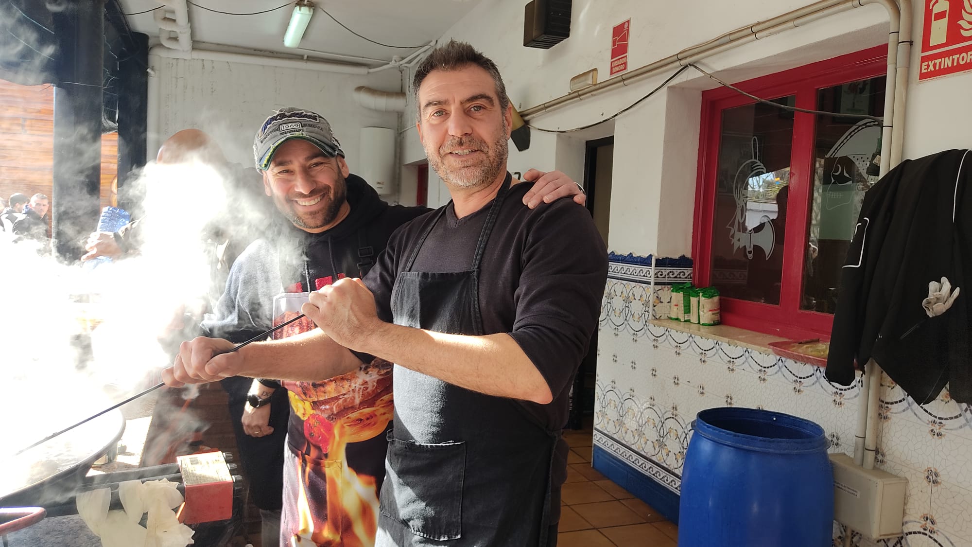 Las paellas en la presentación del Sporting Villena