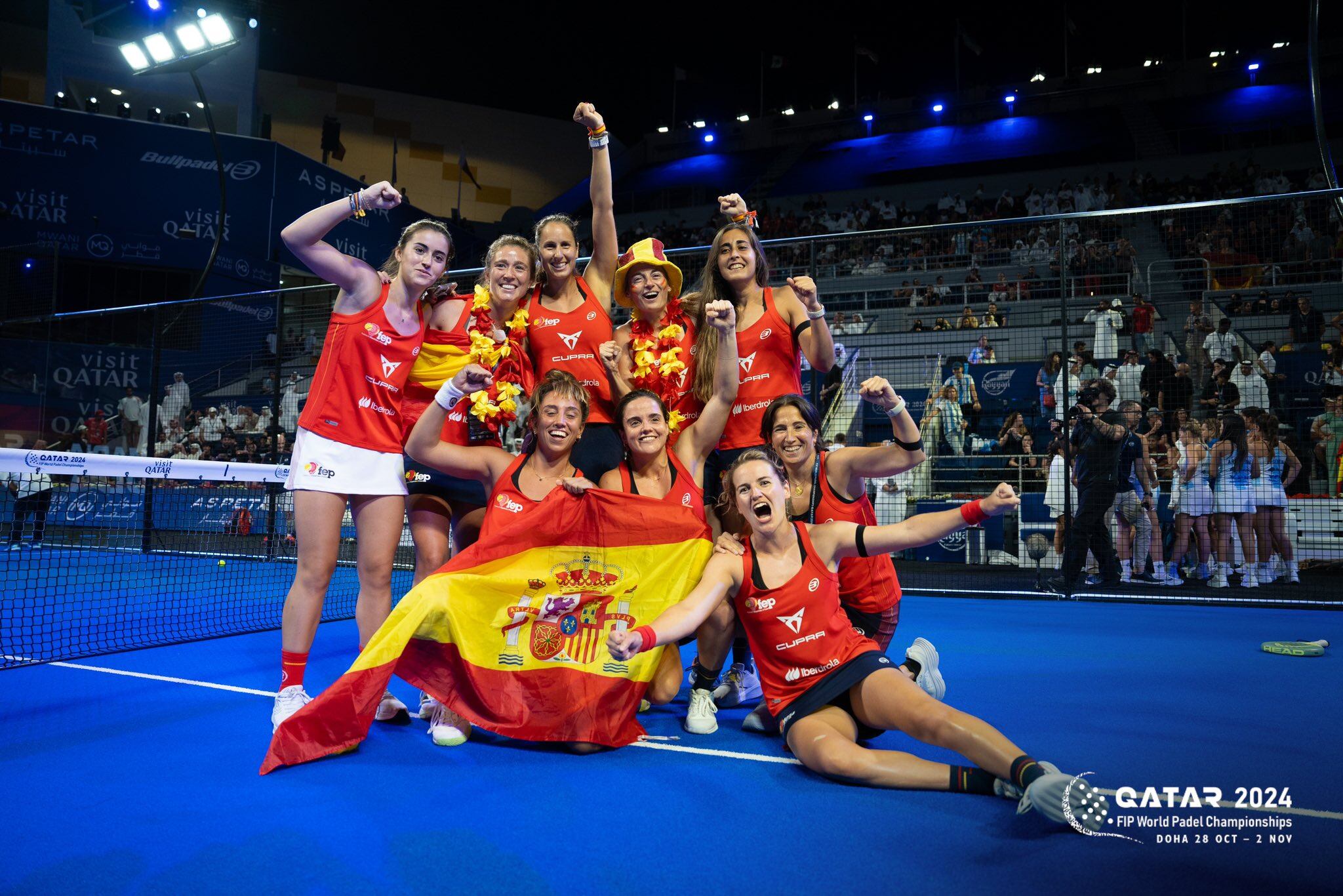 Així ha celebrat Espanya el títol aconseguit a Doha.