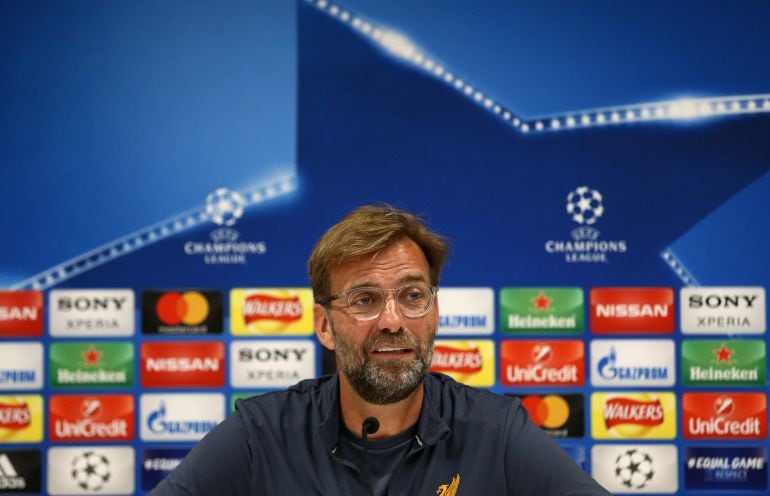 Jurgen Klopp durante una rueda de prensa