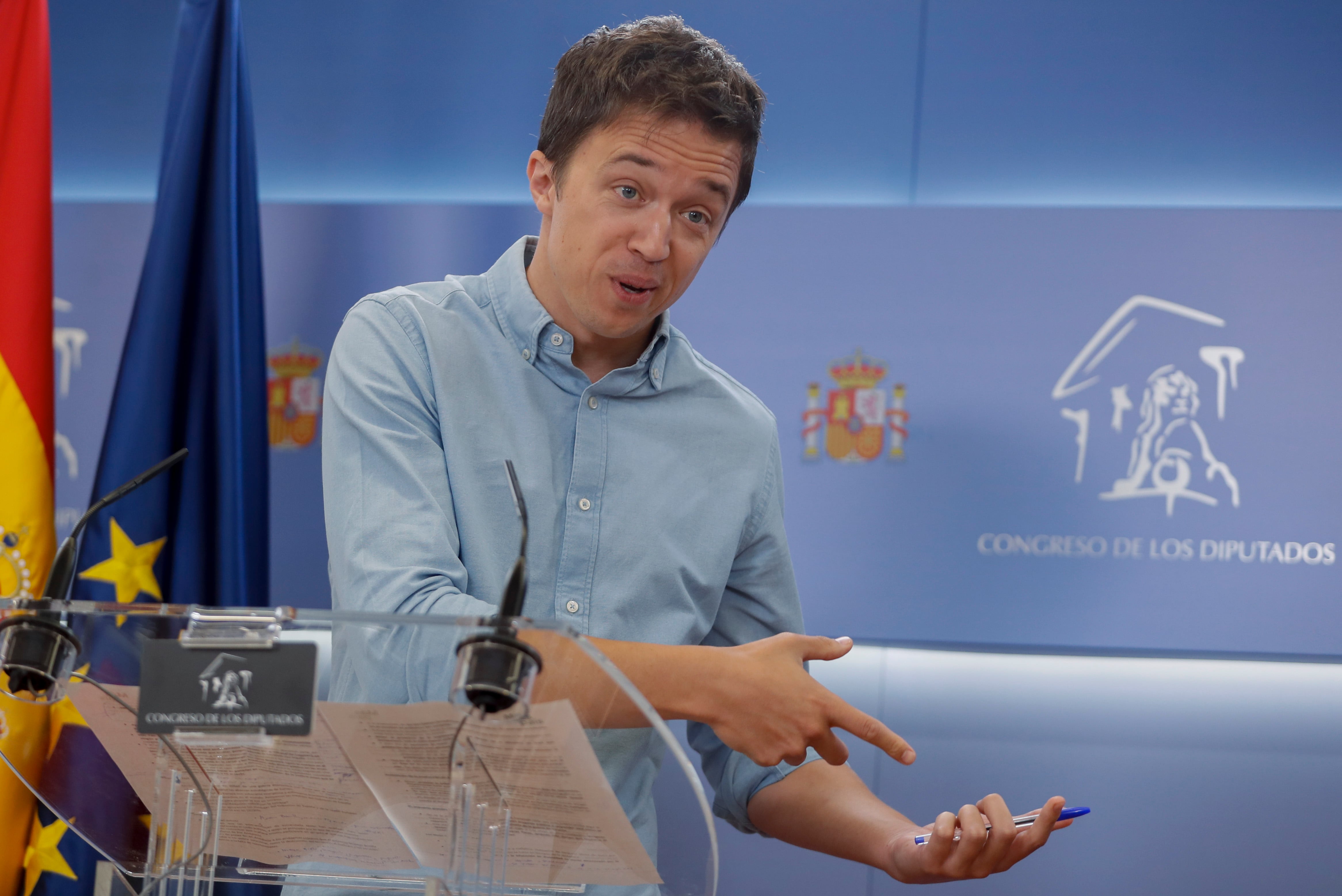 La portavoz de Más País, Íñigo Errejón.