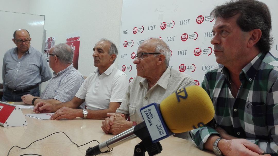 Rueda de prensa de las federaciones provinciales de pensionistas de los sindicatos de clase UGT Y Comisiones Obreras