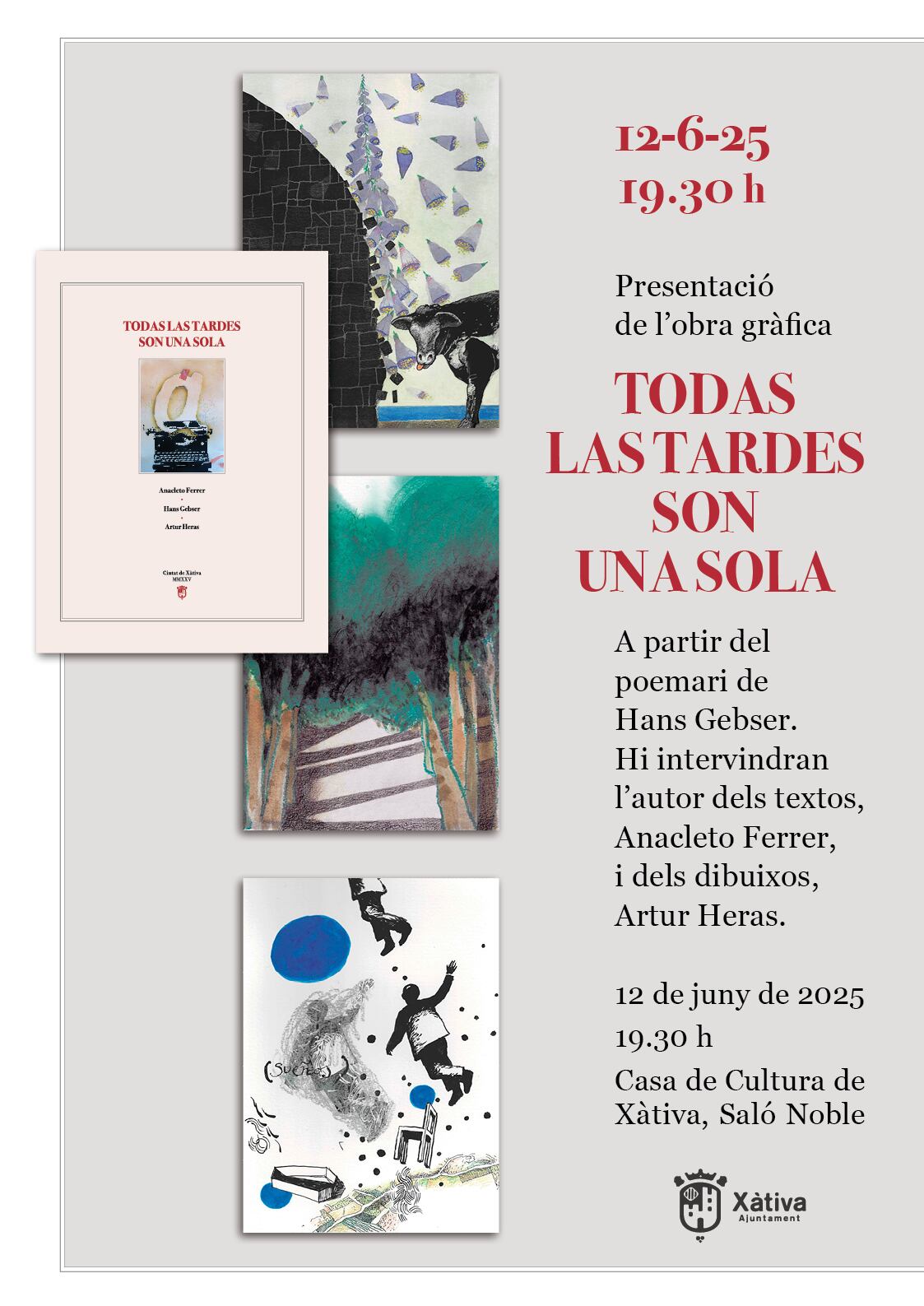 Cartel de la exposición. Ajuntament de Xàtiva