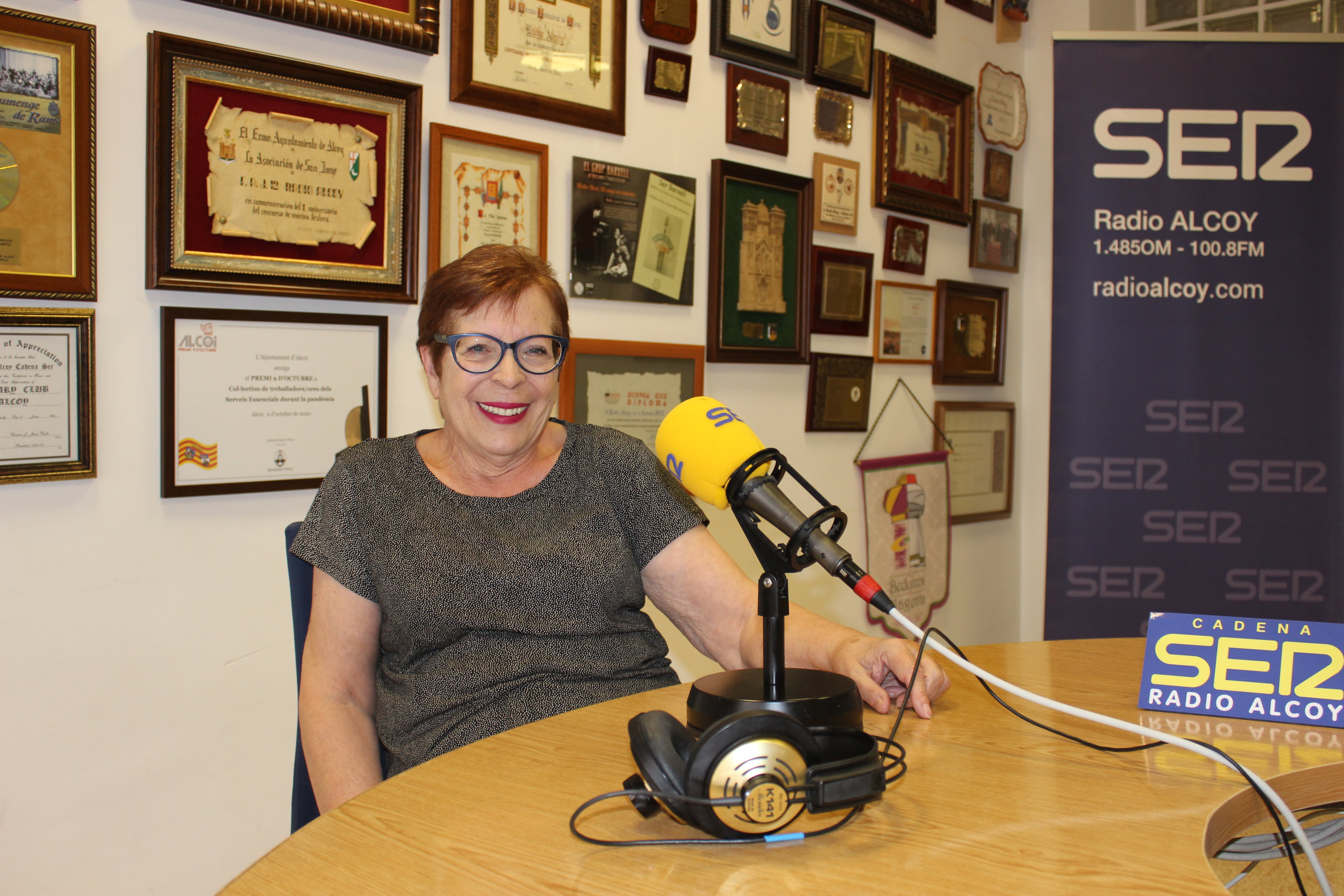 Neus Agulló en Radio Alcoy