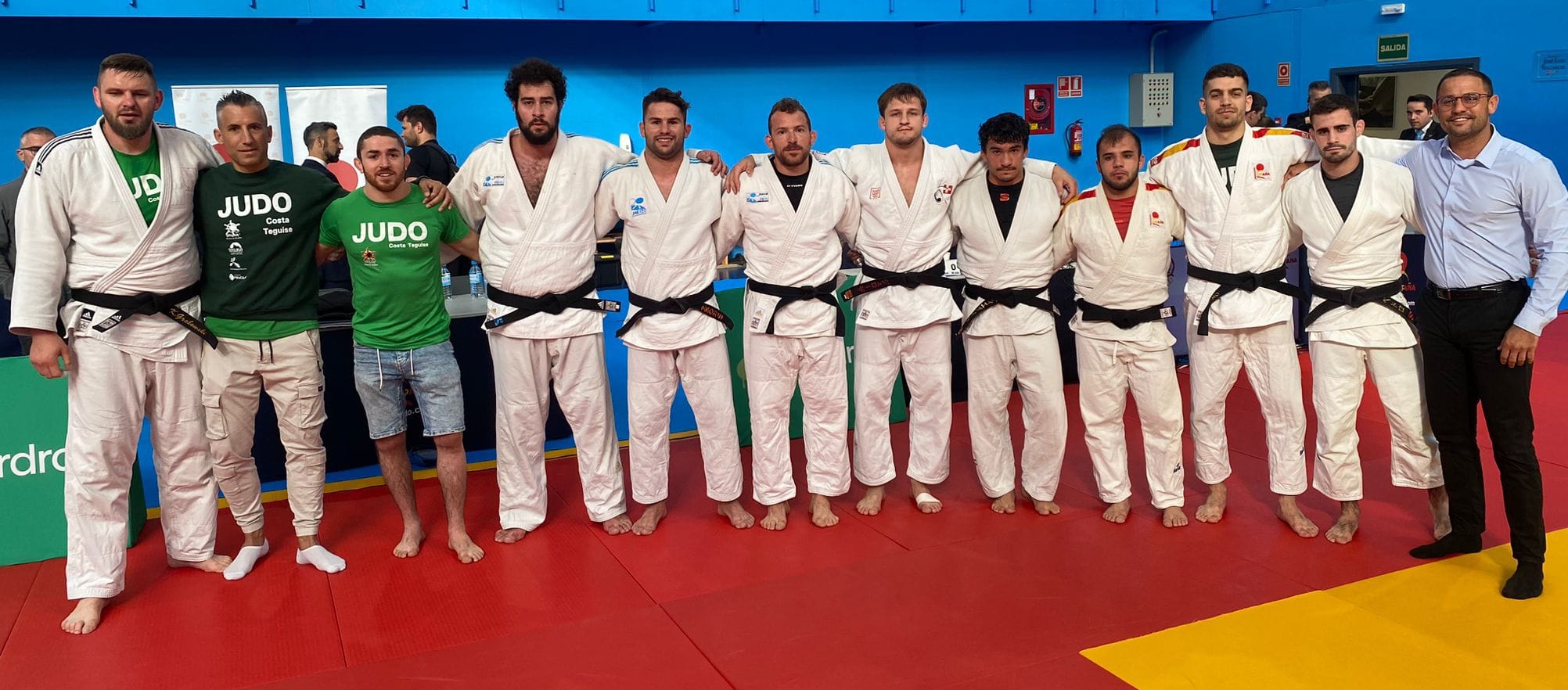 Integrantes del Club de Judo Costa Teguise.