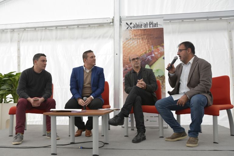 Presentación de la V edición de 'Xàbia al Plat Mariner', durante la II Fira Marina Alta amb els 5 sentits, el gust