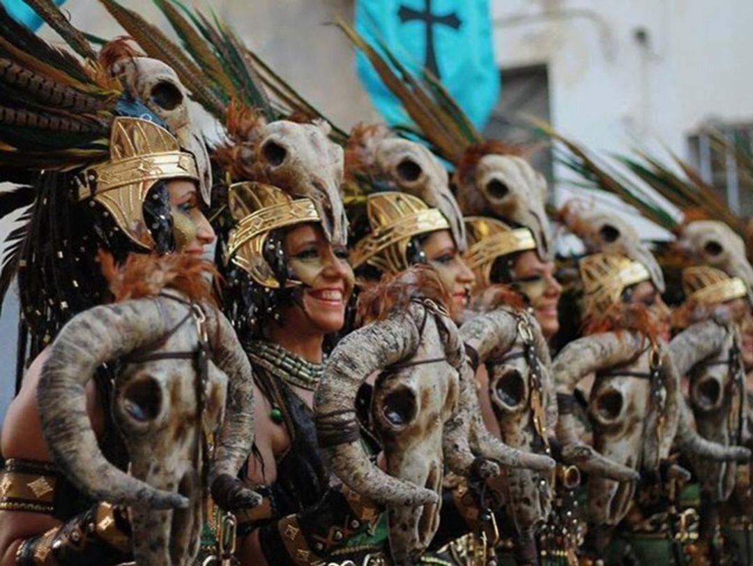 Imatge de les festes de Moros i Crisitans de L&#039;Olleria celebrades al 2019