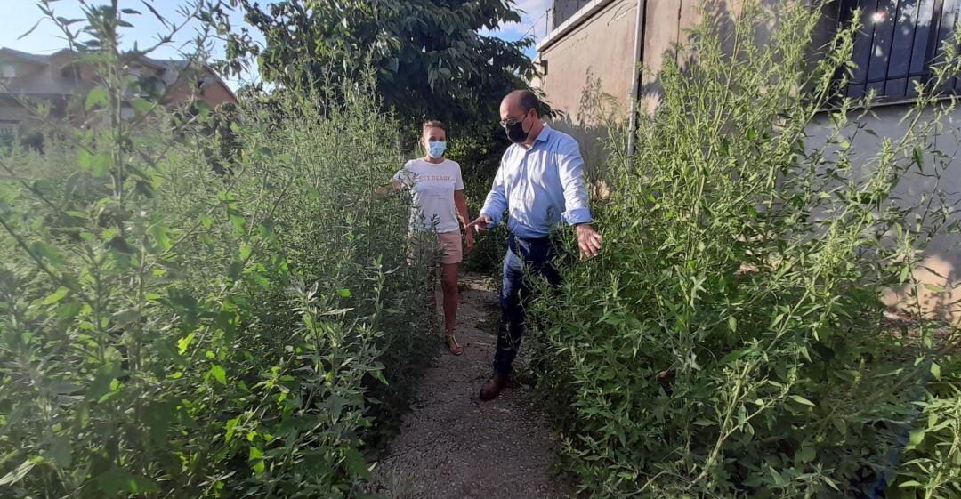 Marco Morala en su visita a La Martina. 