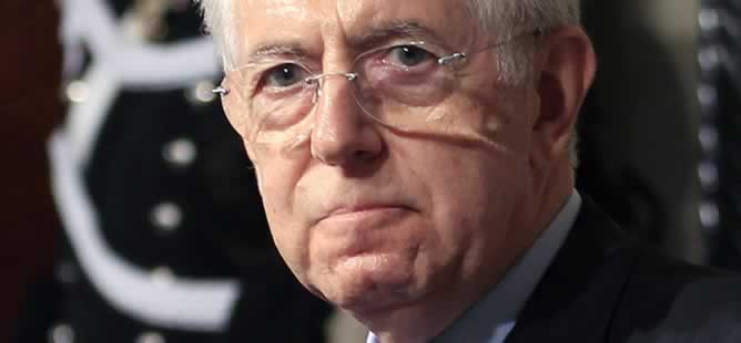 El excomisario europeo Mario Monti, en su comparecencia de prensa