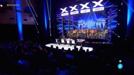 Escenario de &#039;Got talent España&#039; durante un actuación