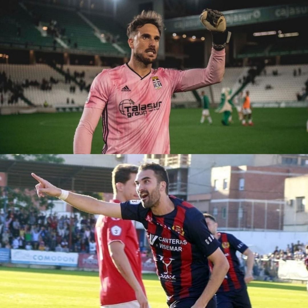 Marc Martínez (arriba) e Iker Torre (abajo) durante un partido de esta temporada