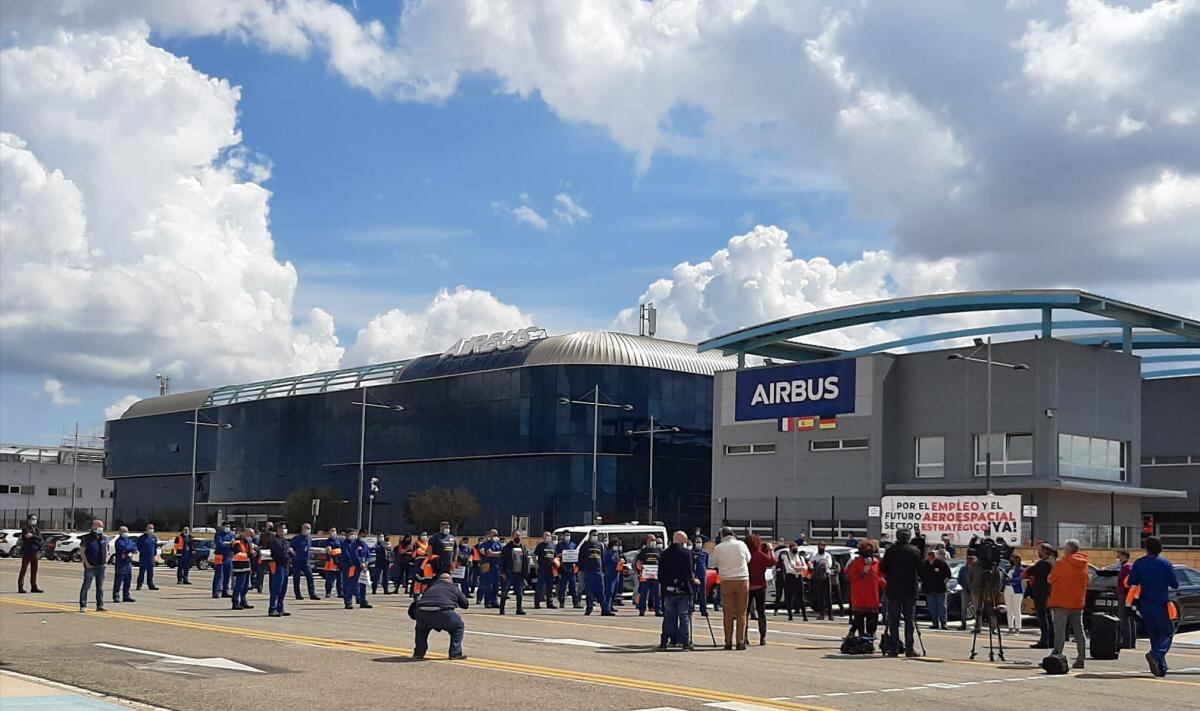 Los sindicatos ya se han manifestado en otras ocasiones por el mantenimiento del empleo en la planta de Airbus en Getafe