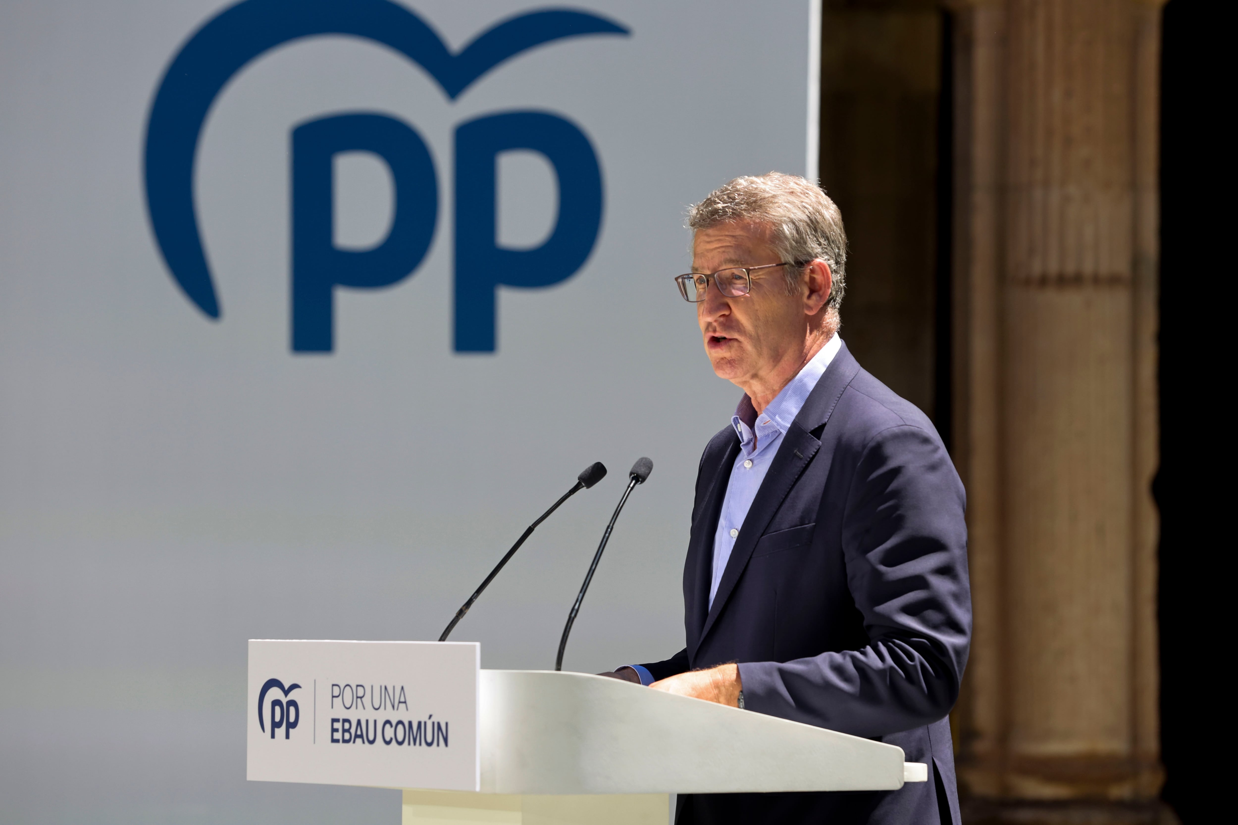 El presidente del PP, Alberto Núñez Feijóo.