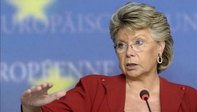 La comisaria europea de Justicia, Viviane Reding