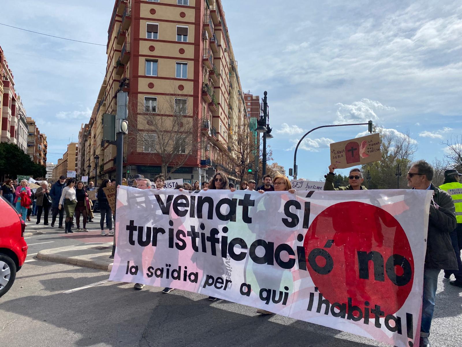 Manifestación de la plataforma &quot;La Saïdia Comuna&quot; convocada el 2 de marzo de 2024.