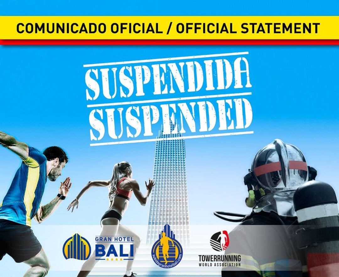 Suspendida la XVII Edición de la Subida Vertical al Gran Hotel Bali de Benidorm