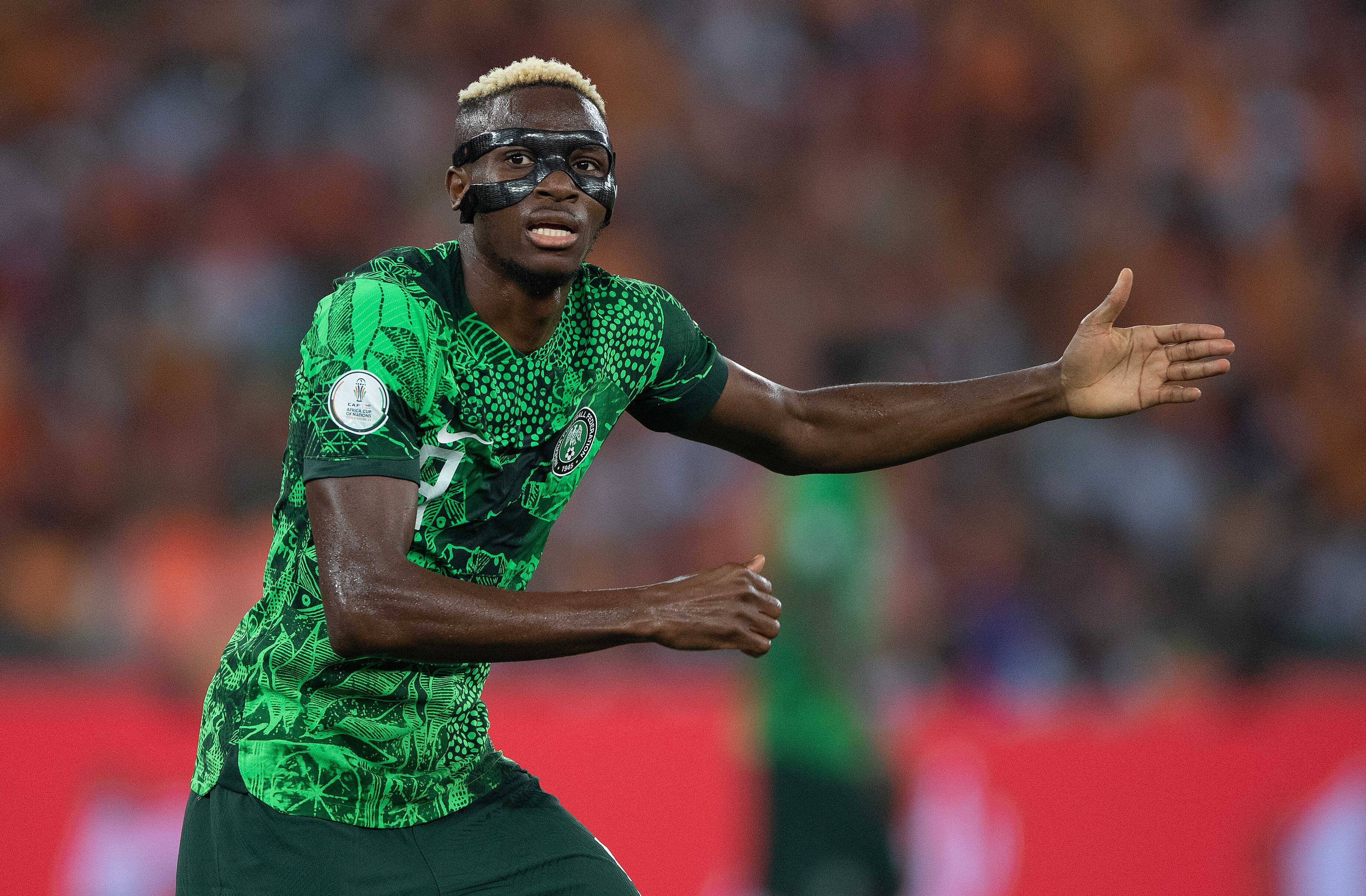 Victor Osimhen, durante el partido de la Copa África entre Nigeria y Costa de Marfil