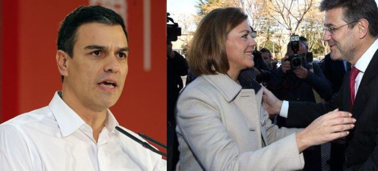 Pedro Sánchez en Puertollano y Cospedal con Catalá en Cuenca