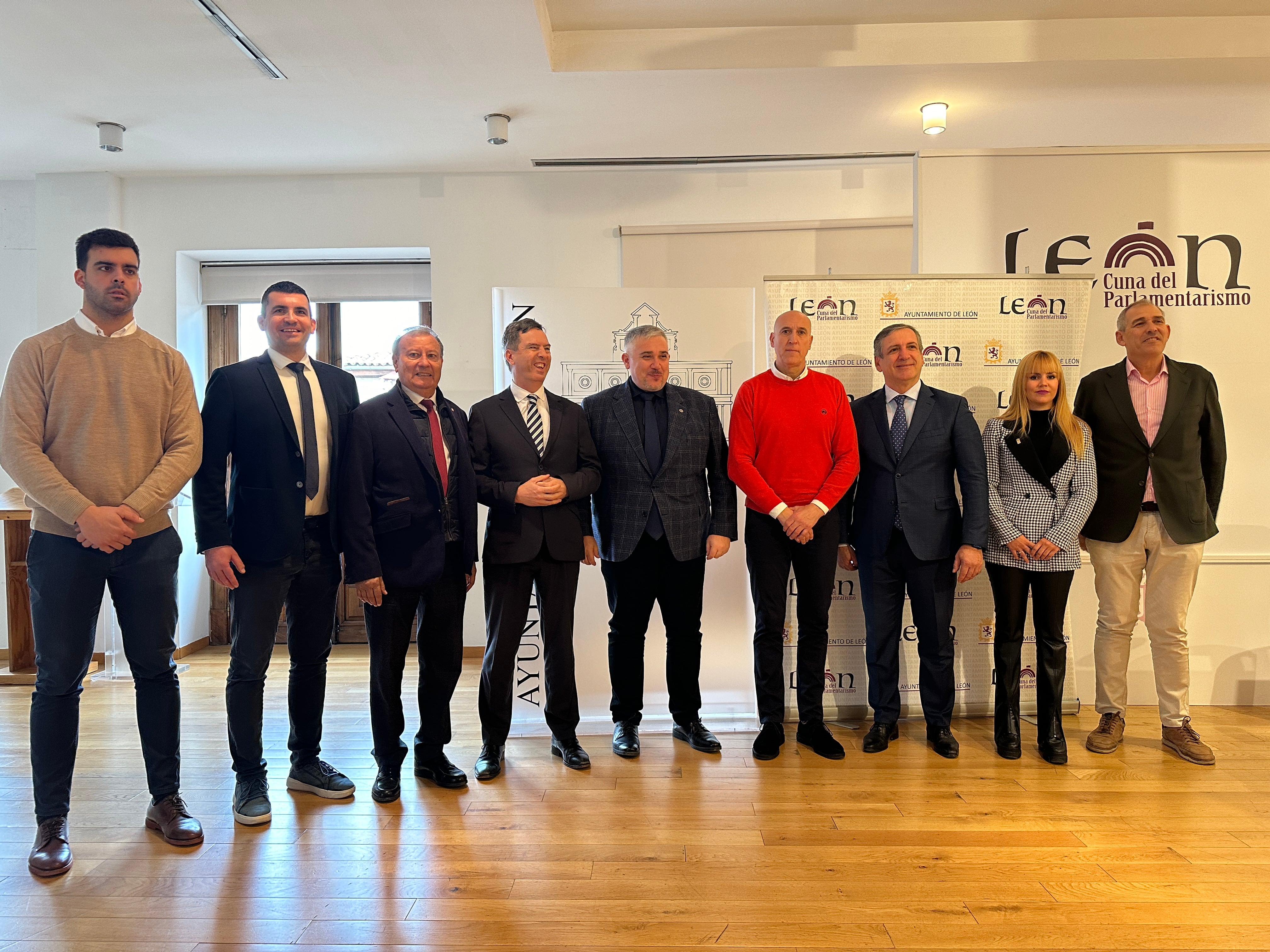 Presentación del Campeonato del Mundo Junior que se celebrará en León.