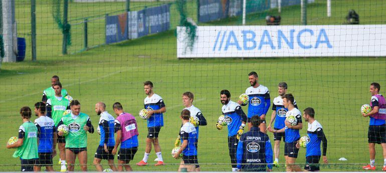 Entrenamiento del Deportivo de A Coruña