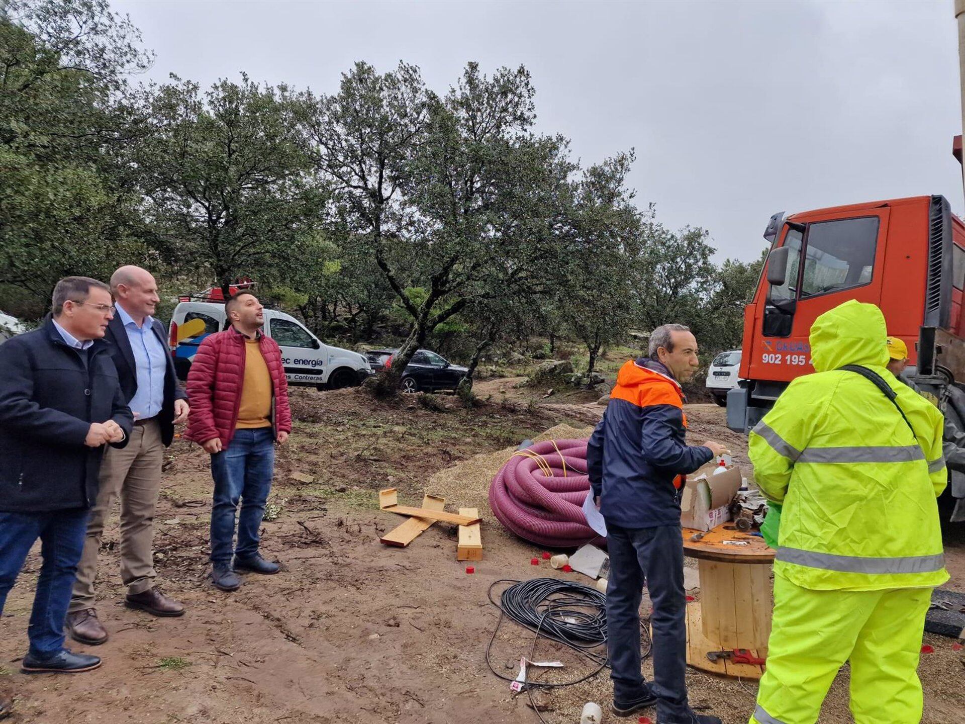 Visita a las obras del nuevo sondeo