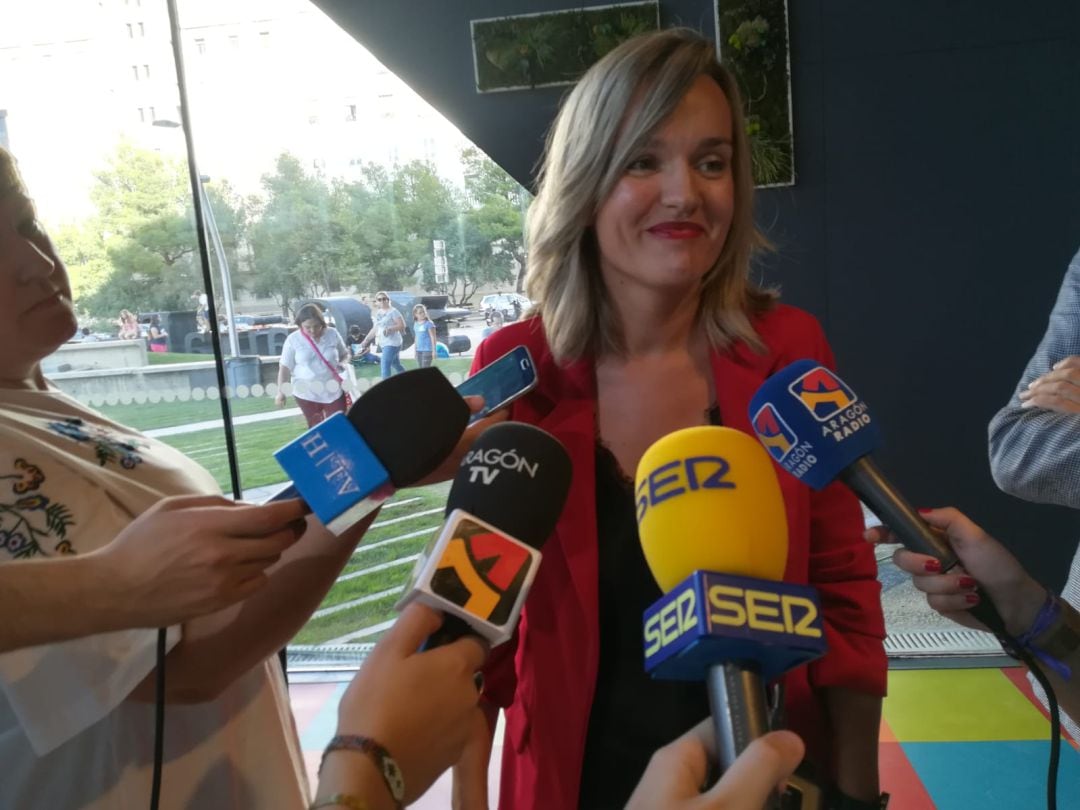 La candidata del PSOE a la alcaldía de Zaragoza, Pilar Alegría