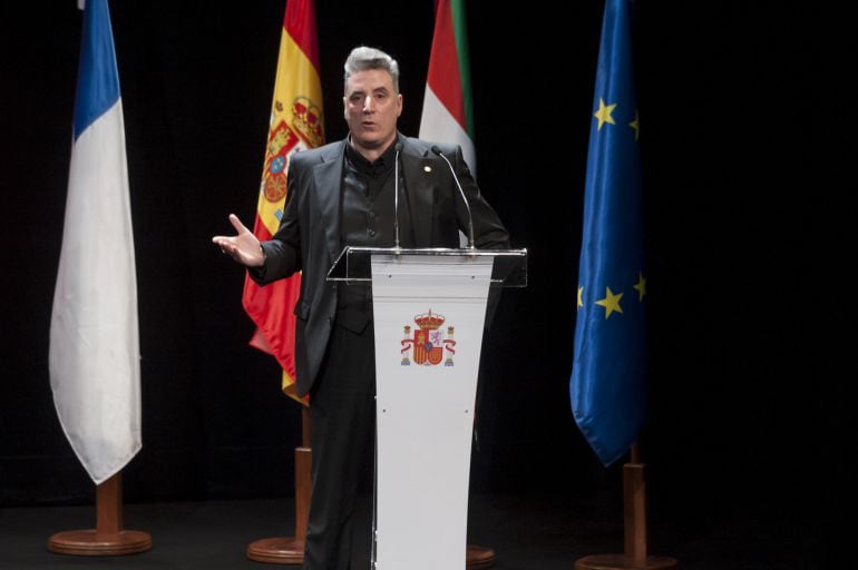 Loquillo, durante la gala de entrega de las Medallas de Oro al Mérito en las Bellas Artes.