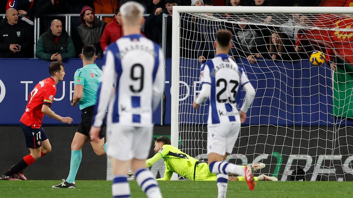 La crónica de la derrota de la Real en Pamplona.