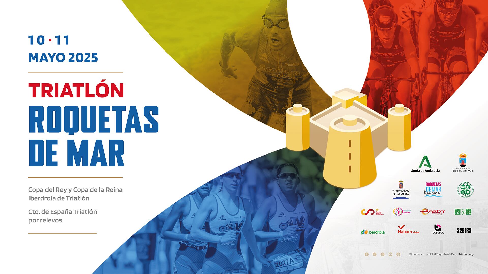 Roquetas de Mar acoge el inicio de las Ligas Iberdrola y Nacional de Clubes de Triatlón 2025 el 10 y 11 de mayo