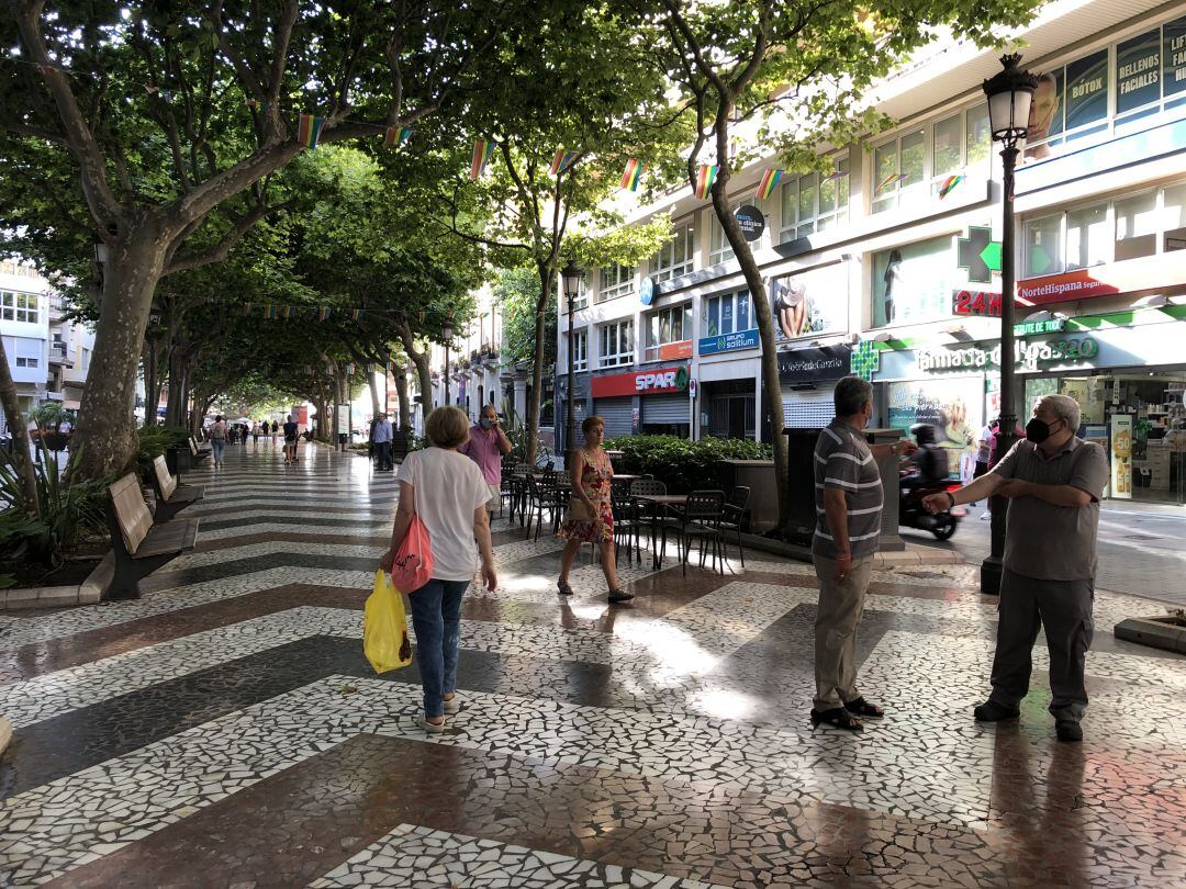 El Paseo de Gandia a primera hora de este 30 de junio