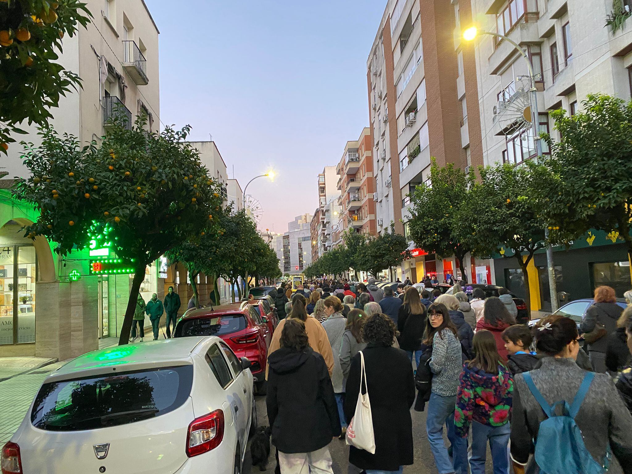 Marcha por Badajoz en el 25N