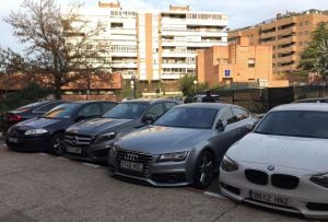 Varios de los coches de alta gama incautados en la &#039;Operación Ermita&#039;.