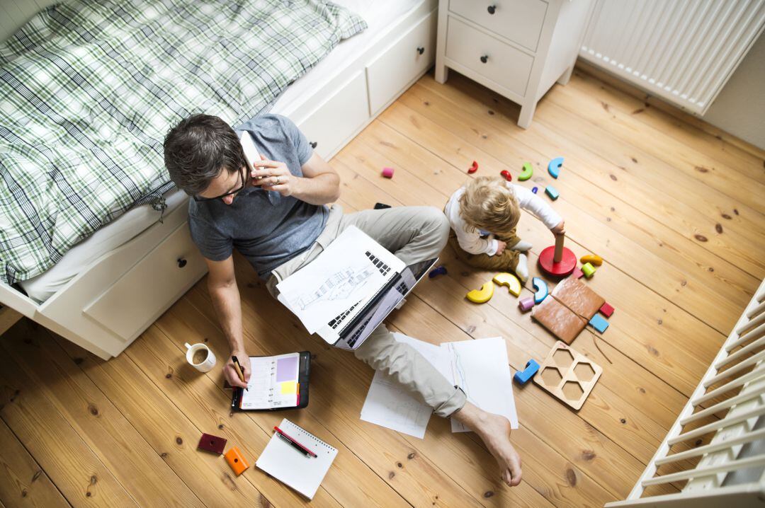 Teletrabajo en casa.