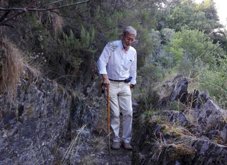 El bercianista, en una de sus rutas